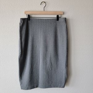 EXPRESS PENCIL SKIRT | GREY | SIZE L | NEW